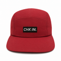 CHK IN. Burgundy Essential Cap